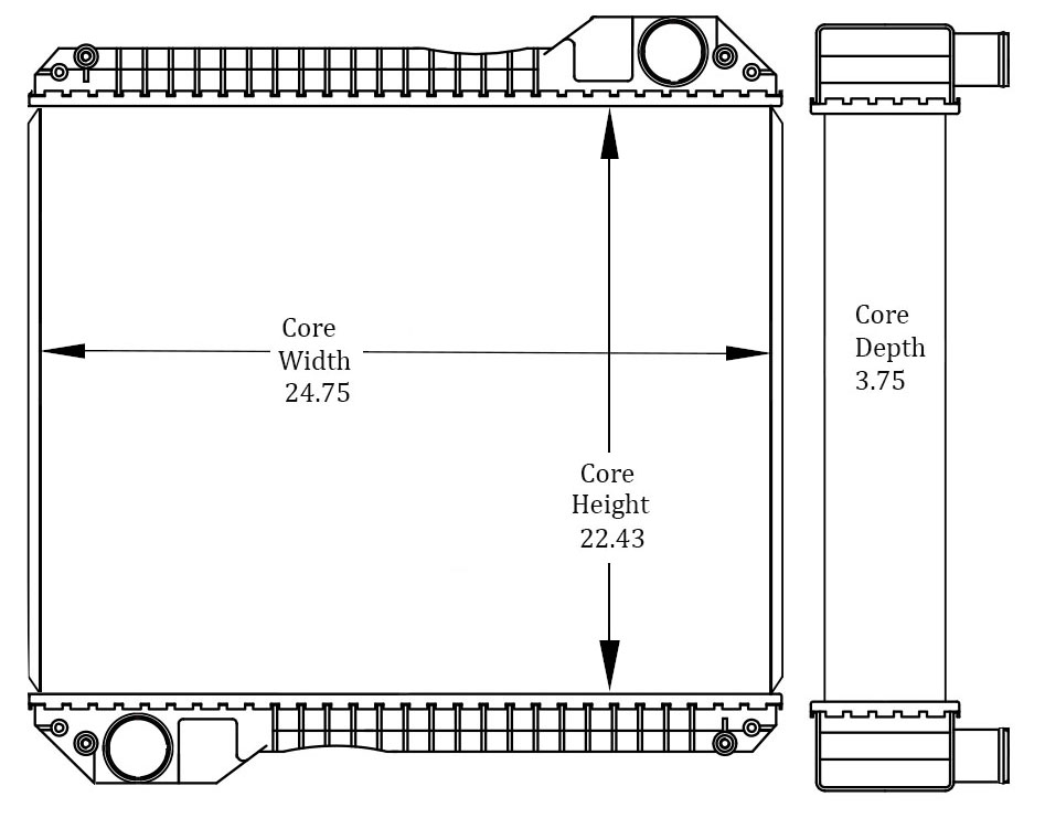 451098 - Construction Equipment Radiator Radiator