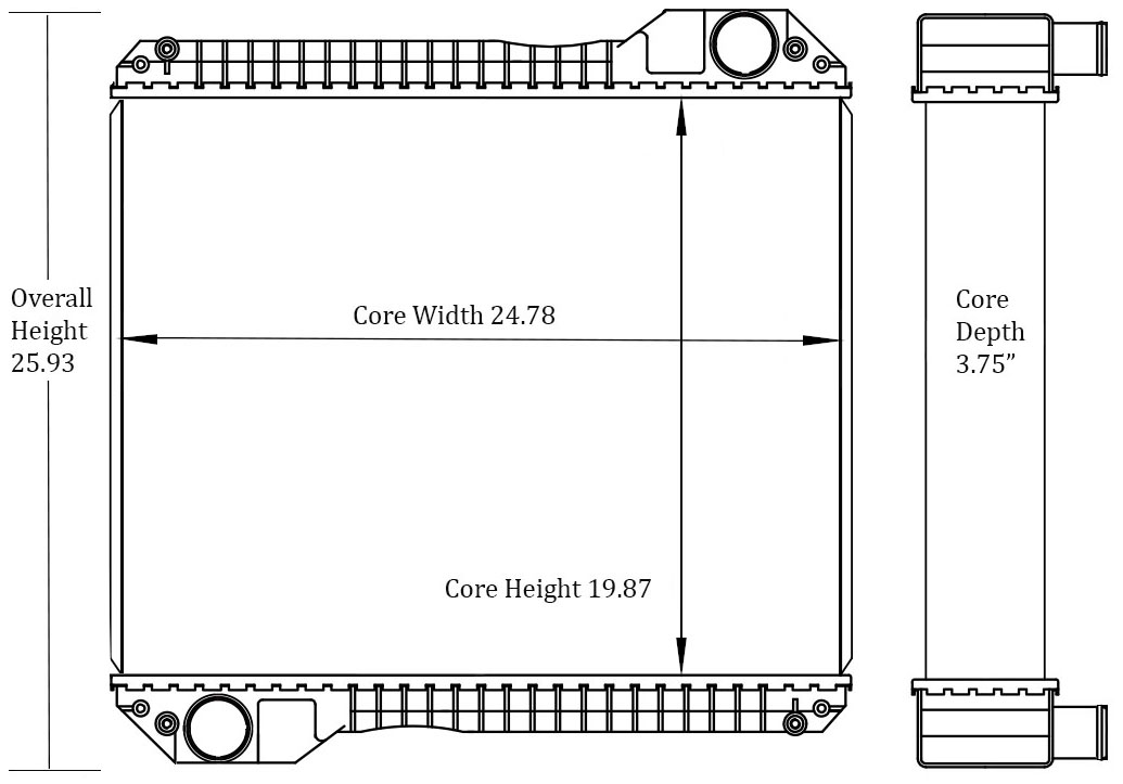 451099 - Construction Equipment Radiator Radiator