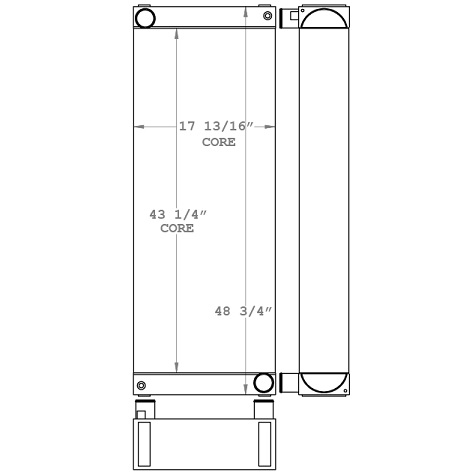 451100 - Case Harvester Radiator Radiator