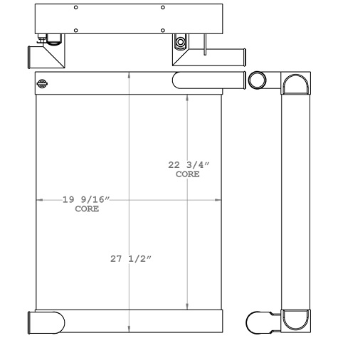 451108 - Kalmar Ottawa T2 Yard Truck Radiator Radiator