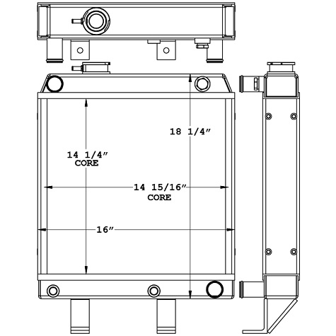 451113 - Wacker Neuson Trench Roller Radiator Radiator