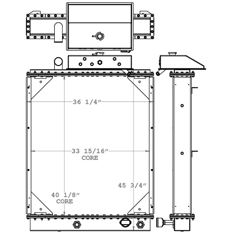 451116 - E-One Fire Truck Radiator Radiator