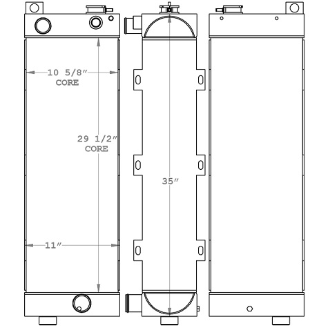 451120 - JLG G6-42A Telehandler Radiator Radiator