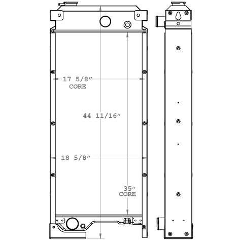 451127 - Perkins Generator Radiator Radiator