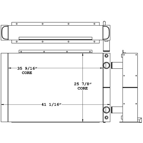 451134 - Bomag BM1300/30 Milling Machine Radiator Radiator