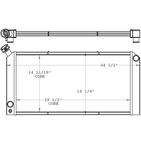 451136 - Ingersoll Rand / Doosan Portable Air Compressor Radiator Radiator