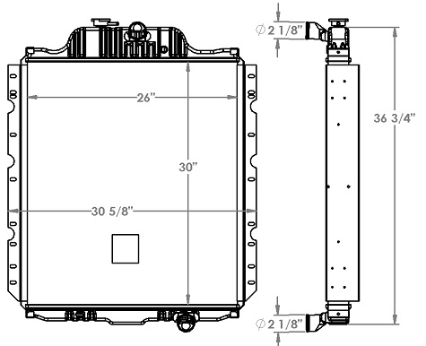 451137 - Generac Generator Radiator Radiator