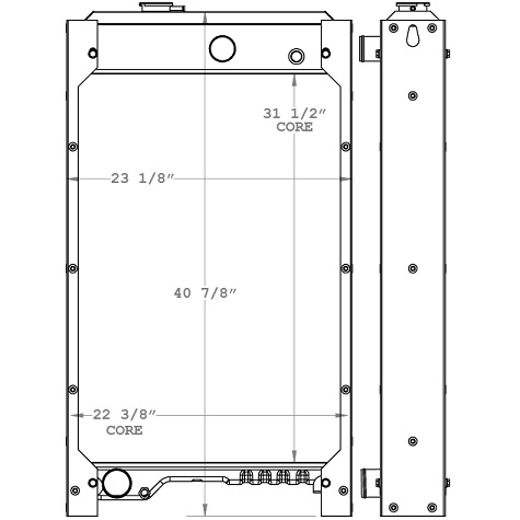 451139 - Cummins / Perkins Generator Radiator Radiator