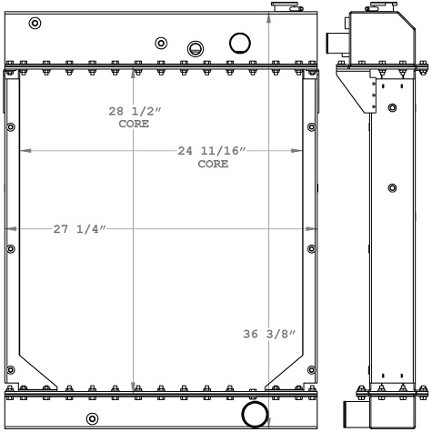 451144 - Capacity Yard Spotter Radiator Radiator