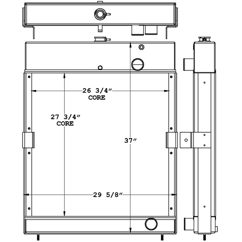 451145 - Katolight 755X9E Generator Radiator Radiator