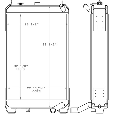 451146 - Komatsu D39EX-21 Radiator Radiator