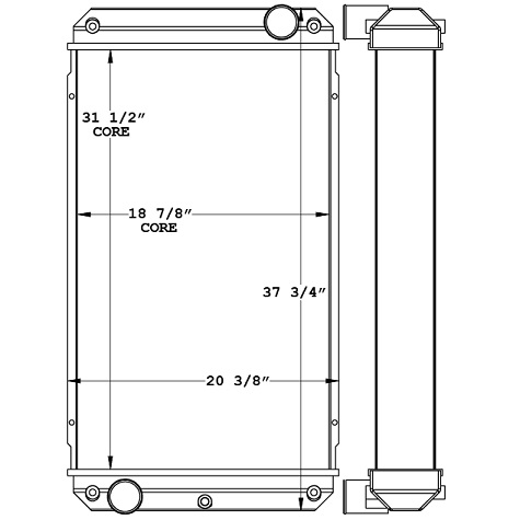 451163 - Crane Carrier LET2-52 Radiator Radiator