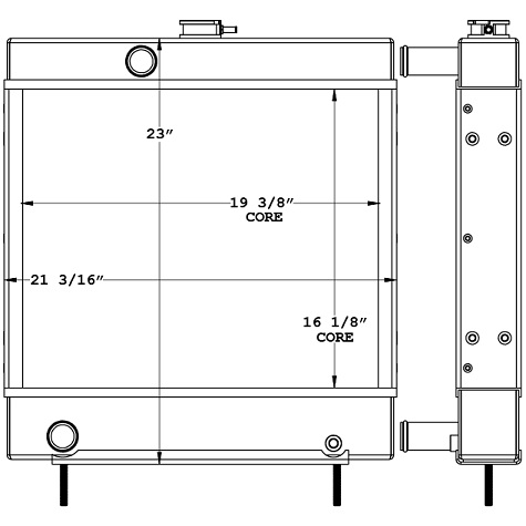 451164 - Industrial Trailer Mounted Vacuum Radiator Radiator