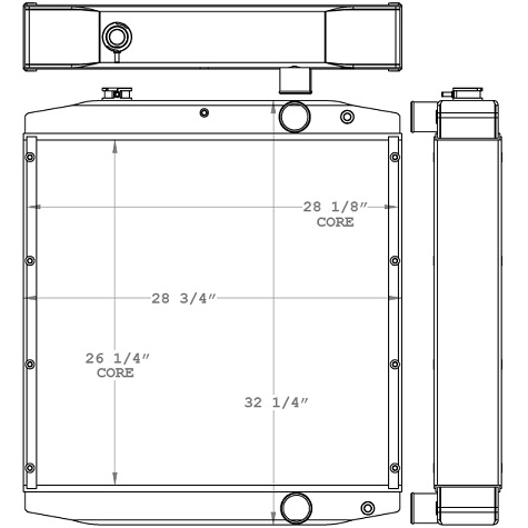 451175 - Case 9000 Series Tractor Radiator Radiator