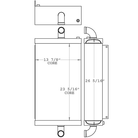 451180 - Kalmar DCE160-6 Forklift Radiator Radiator