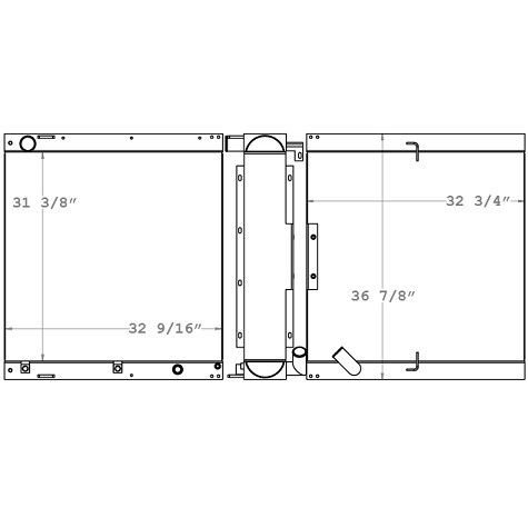 451181 - E-One Typhoon Fire Truck Radiator Radiator