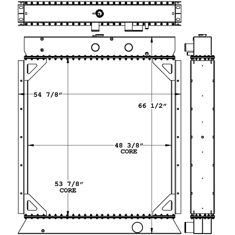 451183 - Onan KTA19 Generator Radiator Radiator