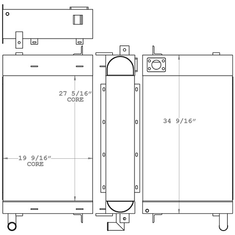 451187 - Grove RT650E Crane Radiator Radiator