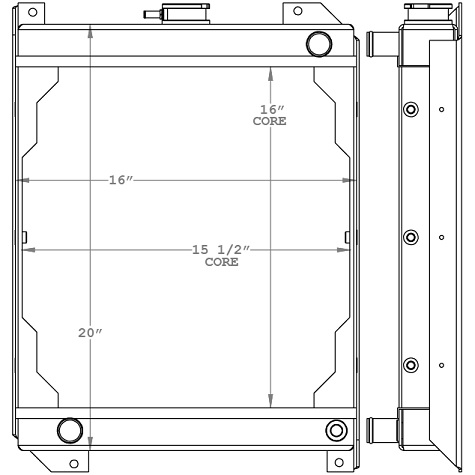 451193 - Allmand Light Tower Radiator Radiator