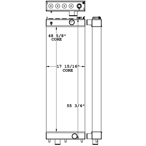 451212 - Komatsu D65-18 Radiator Radiator