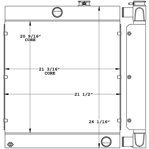 451216 - Altec DC1317 Wood Chipper Radiator Radiator