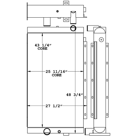 451217 - Tub Grinder Radiator Radiator