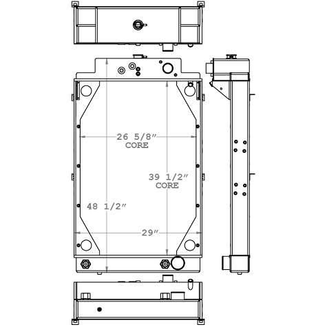 451221 - Pierce Fire Truck Radiator Radiator