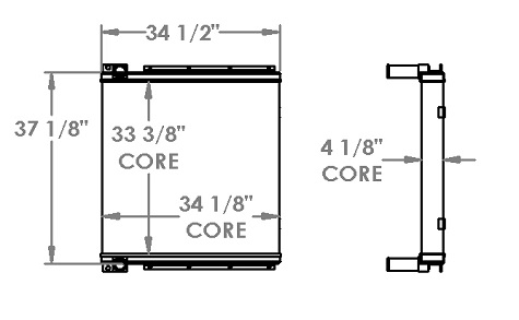 451227 - Caterpillar 330 Radiator Oil Cooler