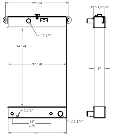 451236 - Kawasaki Loader Radiator Radiator