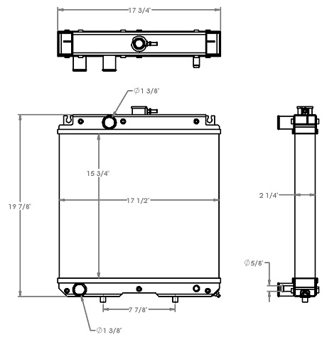 451238 - Kioti M27 Tractor Radiator Radiator