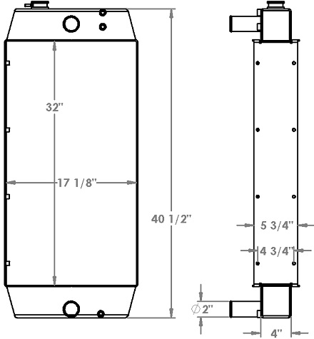 451243 - J.H. Fletcher 3035AD Rood Bolter Radiator Radiator