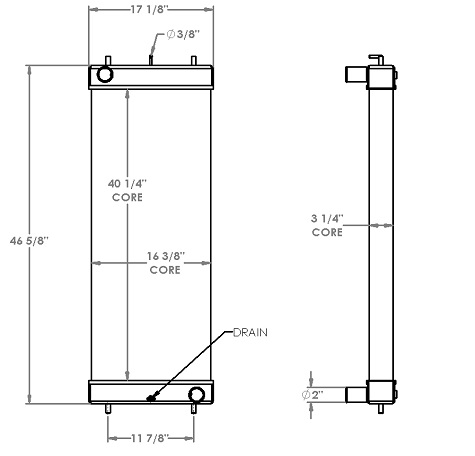 451244 - Hitachi ZAXIS 160LC-6N Radiator Radiator