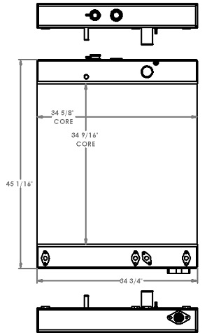 451252 - Komatsu WA350 Radiator Radiator