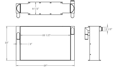 451257 - Sutphen Fire Truck Radiator Radiator