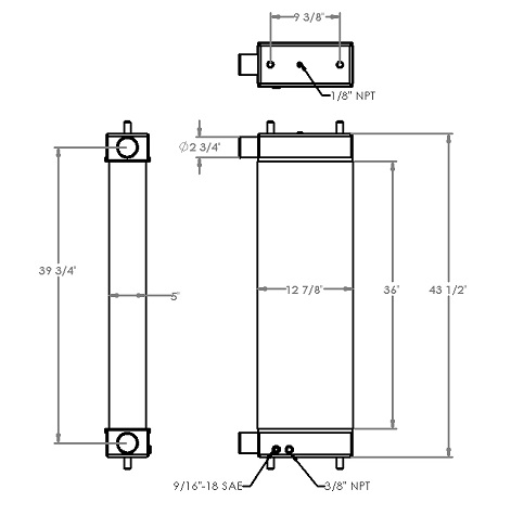 451258 - John Deere 700K Radiator Radiator