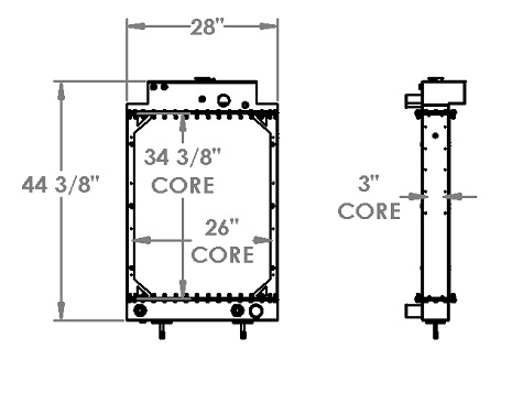 451260 - Crane Carrier Radiator Radiator