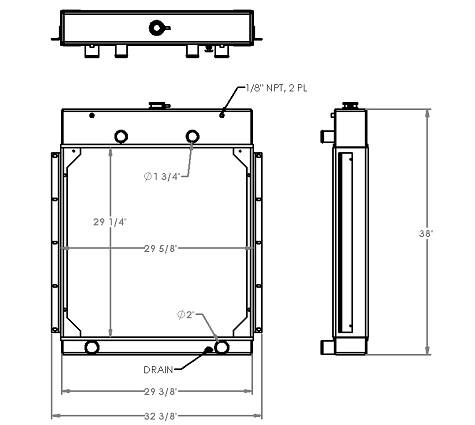 451268 - Hydro-Ax 621B Radiator Radiator