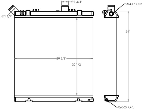 451269 - Bobcat S750 / T750 Radiator Radiator