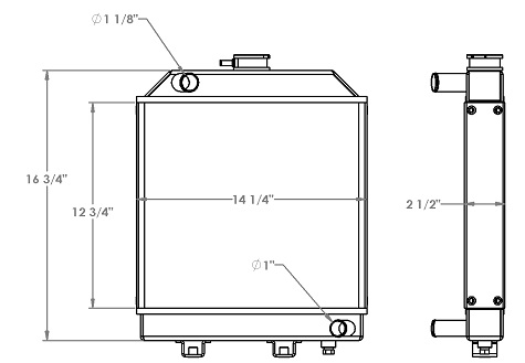 451270 - Kubota F2100 Mower Radiator Radiator