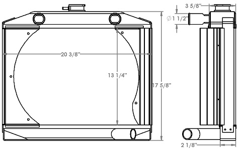 451275 - Custom Muscle Car Radiator Radiator