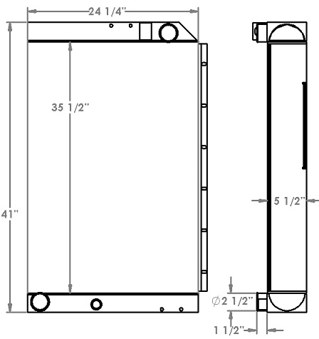 451281 - Terex TA35 Articulated Dump Truck Radiator Radiator