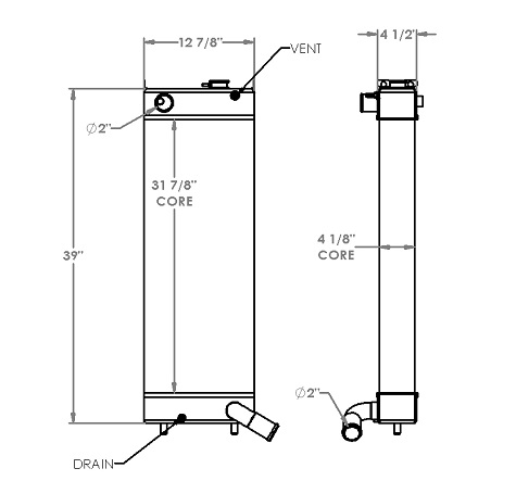 451293 - Komatsu PC228 Radiator Radiator