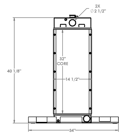 451296 - Ellicott Dredge Radiator Radiator