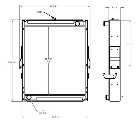 451299 - Case / New Holland Loader Radiator Radiator