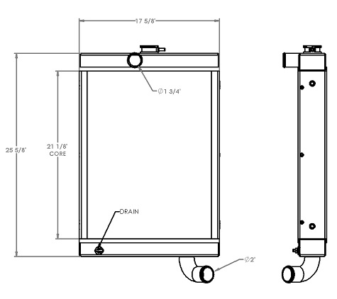 451302 - Broce RJ350 Sweeper Radiator Radiator