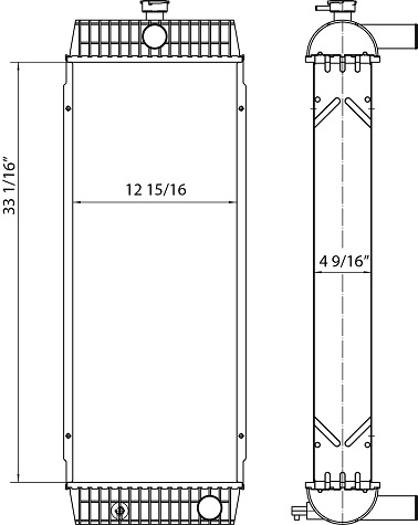 451307 - Hyundai R140W-9A Radiator Radiator