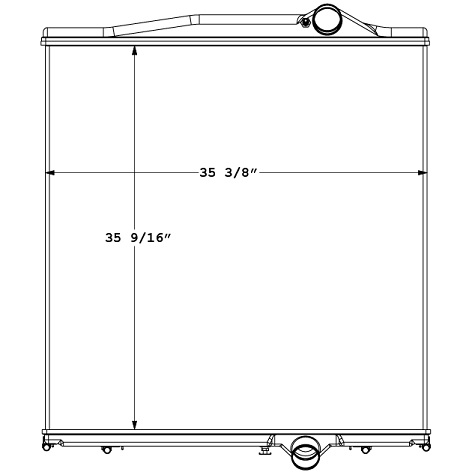 451308 - Volvo Penta / Multiquip Generator Radiator Radiator