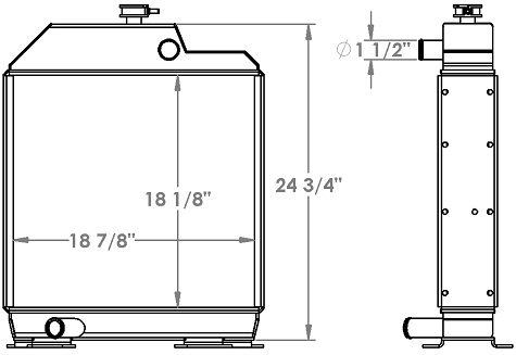 451309 - Massey Ferguson Radiator Radiator