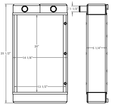 451312 - Husqvarna 9900D Flat Saw Radiator Radiator