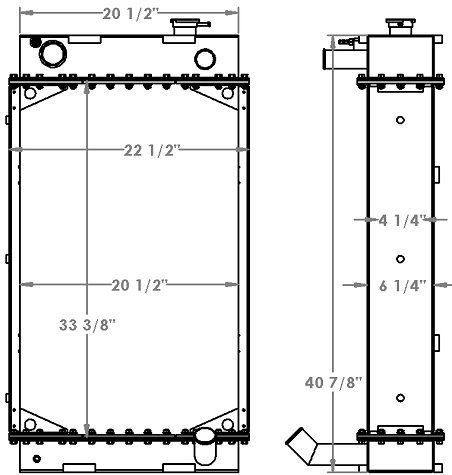 451317 - Hyundai HL730-7 Radiator Radiator